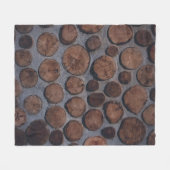 Korkholzdekor Fleecedecke (Vorderseite (Horizontal))