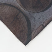 Korkholzdekor Fleecedecke (Ecke)