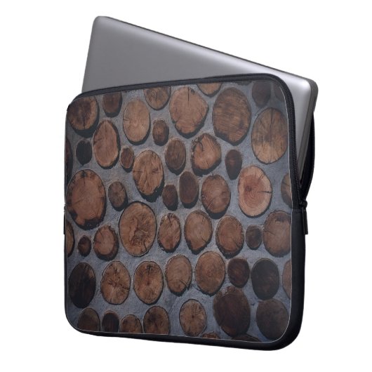 Korkholzdekor Laptopschutzhülle (Vorderseite Links)