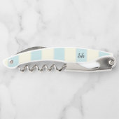 Korkschraube Flaschenöffner Biege Blauer Streifen Kellnermesser (Rückseite)