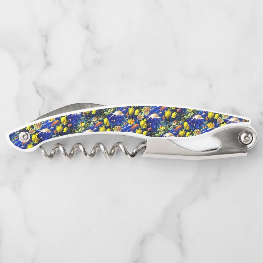 Korkschraube Flaschenöffner Fisch Kellnermesser (Rückseite)