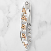 Korkschraube Flaschenöffner Kellnermesser (Rückseite)