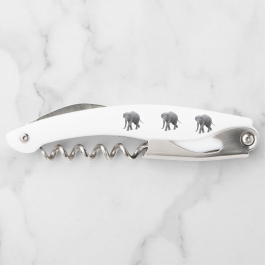 Korkschraube Flaschenöffner Kellnermesser (Rückseite)