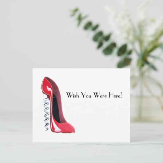 Korkschraube Postkarte (Stehend Vorderseite)