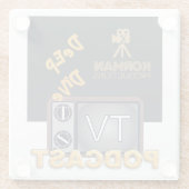 Korman Productions Deep Dive TV Podcast Glasuntersetzer (Rückseite)