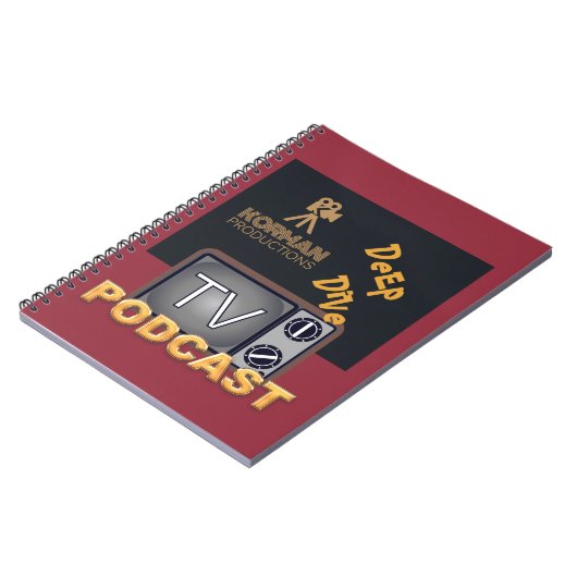 Korman Productions Deep Dive TV Podcast Notizblock (Linke Seite)