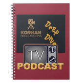 Korman Productions Deep Dive TV Podcast Notizblock (Vorderseite)