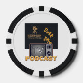 Korman Productions Deep Dive TV Podcast Pokerchips (Vorderseite)