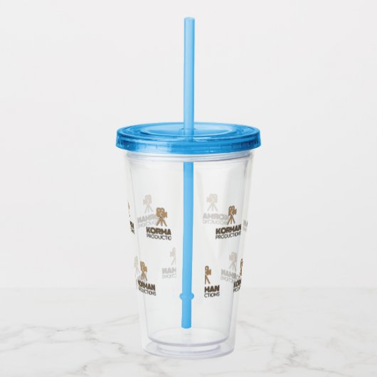 Korman Productions YouTube Channel-Logo gepackt Acryltrinkbecher (Rechts)