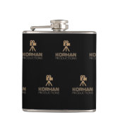 Korman Productions YouTube Channel-Logo gepackt Flachmann (Vorderseite)