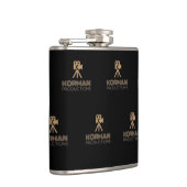 Korman Productions YouTube Channel-Logo gepackt Flachmann (Rechts)