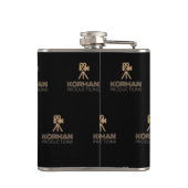 Korman Productions YouTube Channel-Logo gepackt Flachmann (Rückseite)