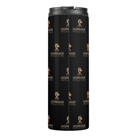 Korman Productions YouTube Channel-Logo gepackt Thermosbecher (Rückseite)