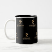 Korman Productions YouTube Channel-Logo gepackt Zweifarbige Tasse (Links)