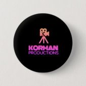 Korman Productions YouTube Channel Pink Logo gepac Button (Vorderseite)