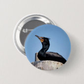 Kormoran Doppelt-mit Haube Button (Vorne & Hinten)