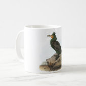 Kormoran Doppelt-mit Haube durch Audubon Kaffeetasse (Vorderseite Links)