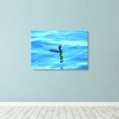 Kormoran gewickelte Leinwand (Insitu (Holzboden))