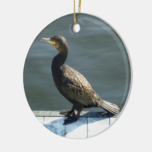 Kormoran Keramik Ornament (Links)