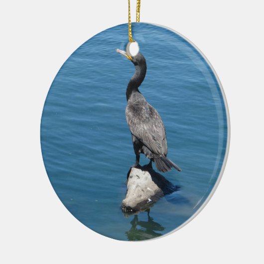 Kormoran Keramik Ornament (Links)