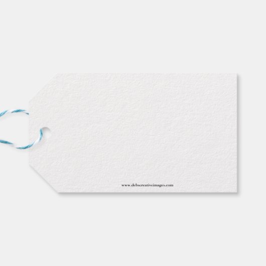 Kormoran mit Fisch Geschenkanhänger (Rückseite Horizontal)