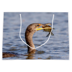 Kormoran mit Fisch Große Geschenktüte