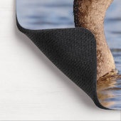 Kormoran mit Fisch Mousepad (Ecke)