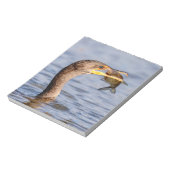 Kormoran mit Fisch Notizblock (Rotiert)