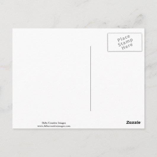 Kormoran mit Fisch Postkarte (Rückseite)