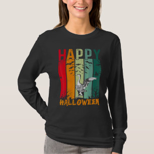 Kormorane Mädchen Jungen Retro Halloween-Abendesse T-Shirt