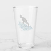 Kormoranfischen in Wellen Glas (Rückseite)