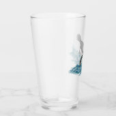 Kormoranfischen in Wellen Glas (Rechts)