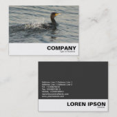 Kormoranlernen zum Schwimmen Visitenkarte (Vorne/Hinten)