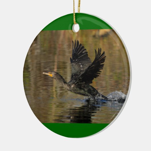 Kormoranstart Keramikornament (Links)