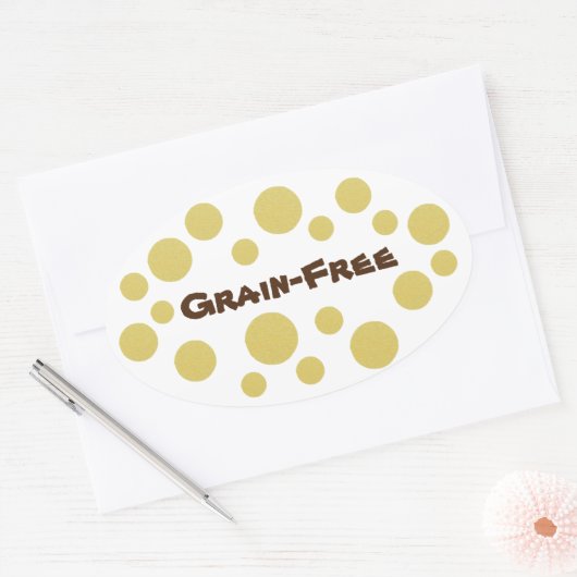 Korn-Freier Stolz Ovaler Aufkleber (Umschlag)