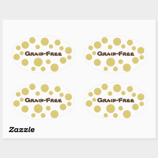 Korn-Freier Stolz Ovaler Aufkleber (Blatt)