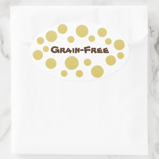 Korn-Freier Stolz Ovaler Aufkleber (Tasche)