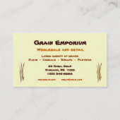 Korn-Handelszentrum Visitenkarte (Rückseite)