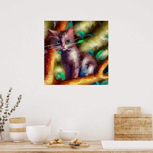 Korn Ja Cat Poster (Küche)