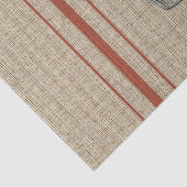 Korn-Sack mit roten Streifen Seidenpapier (Detail)