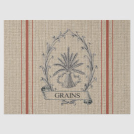 Korn-Sack mit roten Streifen Seidenpapier