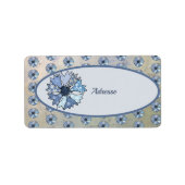 Kornblume Adressaufkleber (Vorne)