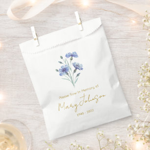 Kornblume Einfaches Samenpaket Begräbnis Geschenktütchen