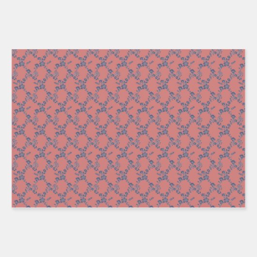 Kornblume Geschenkpapier Set (Vorderseite)