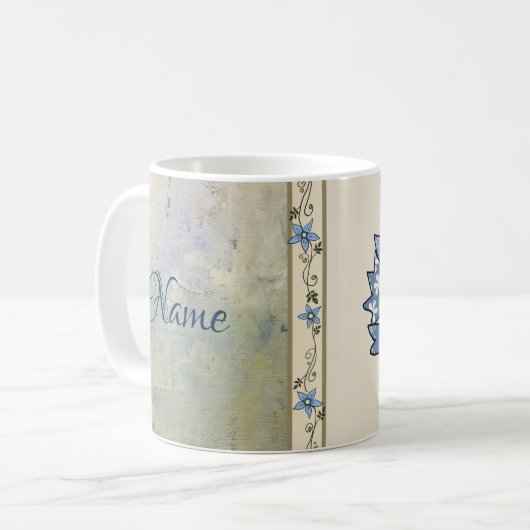 Kornblume personalisiert kaffeetasse (Vorderseite Links)