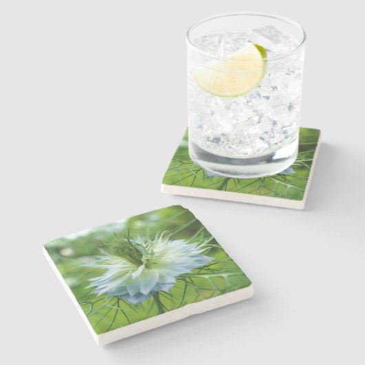 Kornblume Steinuntersetzer (Seitenansicht)