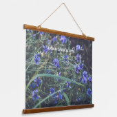 Kornblume Wandteppich Mit Holzrahmen (Gewinkelt)