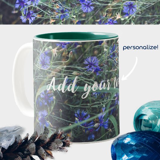 Kornblume Zweifarbige Tasse