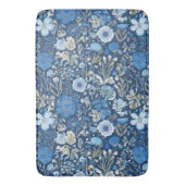 Kornblumen-Blau-Blumenmuster Badematte (Vorderseite Vertikal)