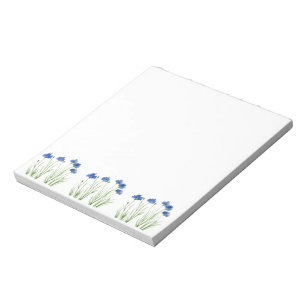 Kornblumen Blaue Blumen Aquarell Wildblume Notizblock